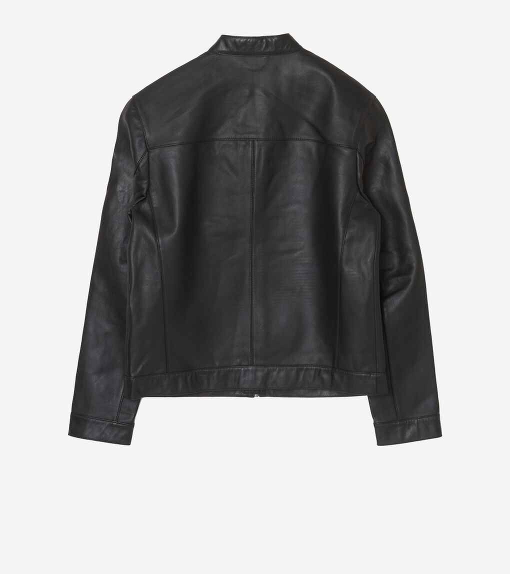 ボンデッドレザー　モトジャケット mens.