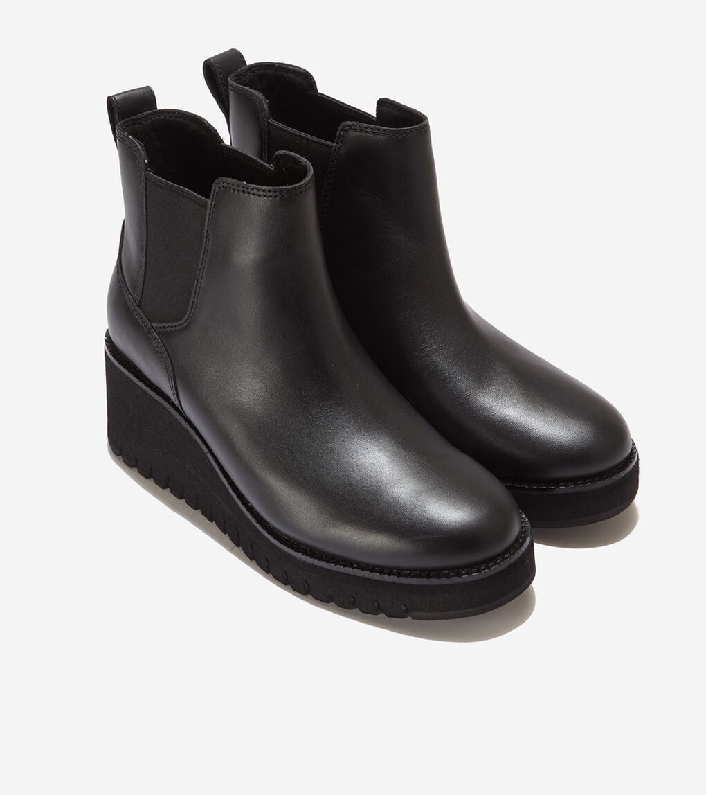 ゼログランド シティ ウェッジ ブーツ ウォータープルーフ womens.