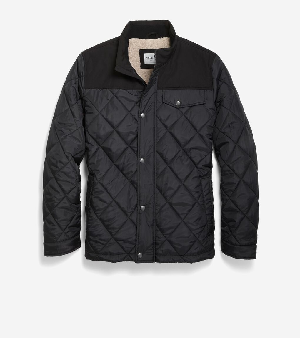 トーナル ダイヤモンド キルテッド ジャケット mens. 0.0 | COLE_HAAN