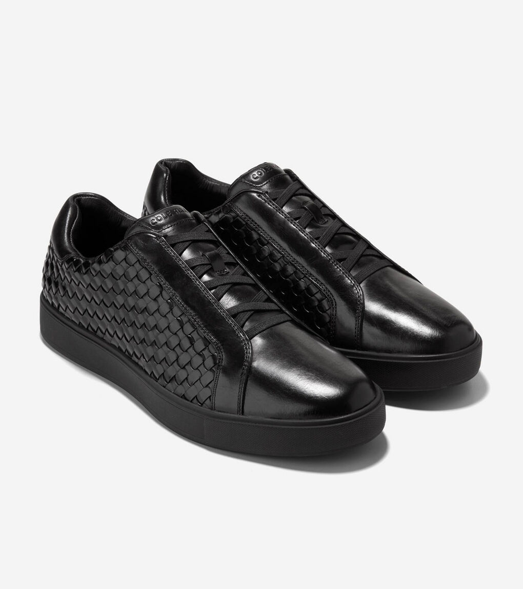 グランドプロ リュクス ウーブン スリッポン スニーカー mens