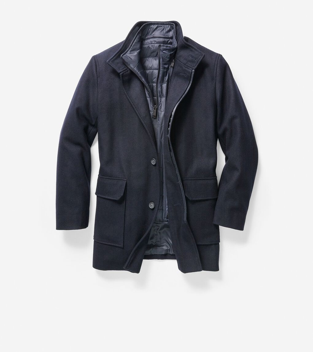 メルトン ウール 3イン1 コート mens.