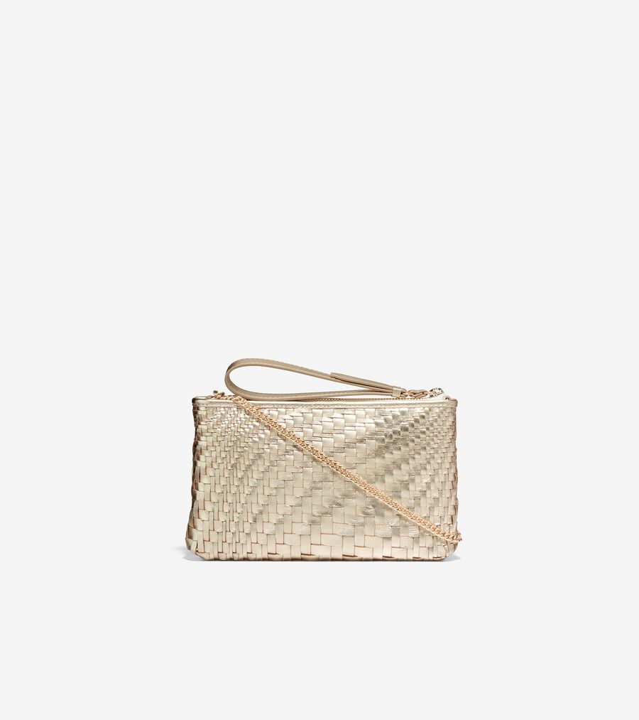 新品美品☆　Cole Haanコールハーン　ポーチ コール ハーン COLE HAAN エッセンシャルウーブンポーチ womens
