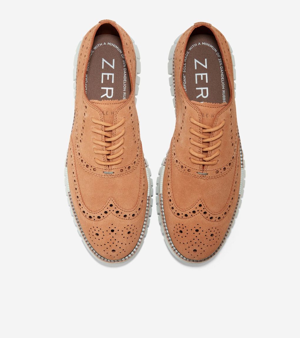 ゼログランドリマスタード ウィングチップ アンラインド mens.