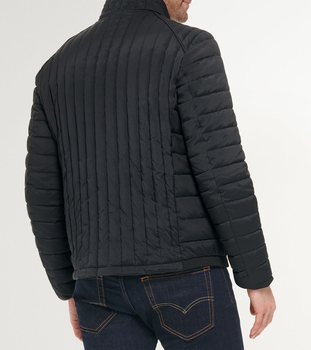 ストレッチキルテッドジャケット mens.
