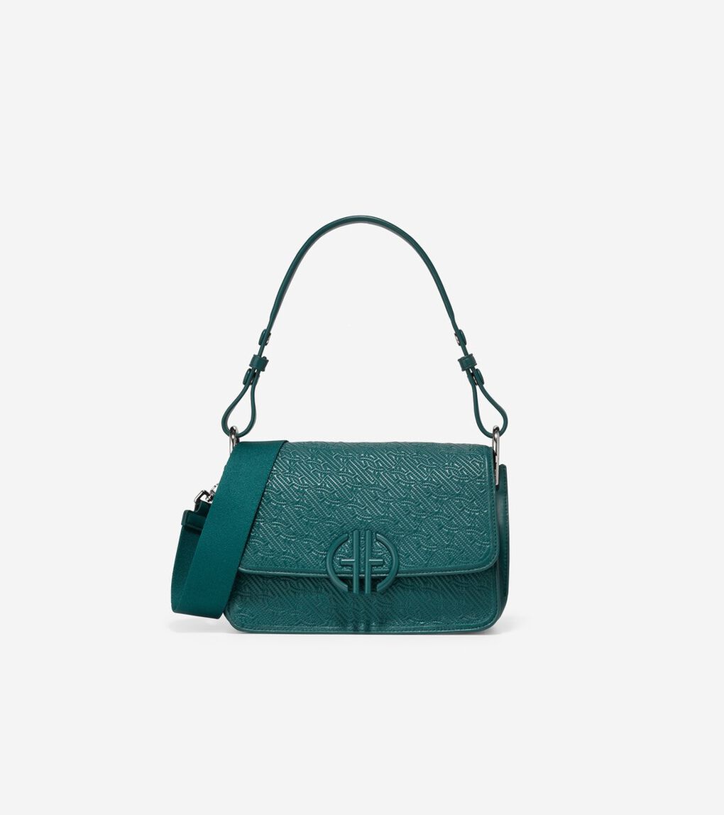 キルテッド ロゴ ショルダー バッグ womens.