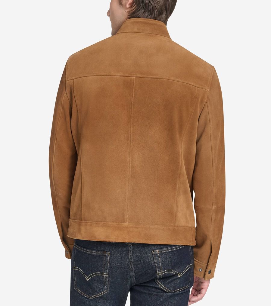 トラッカー スエード ジャケット mens 100000 | COLE_HAAN