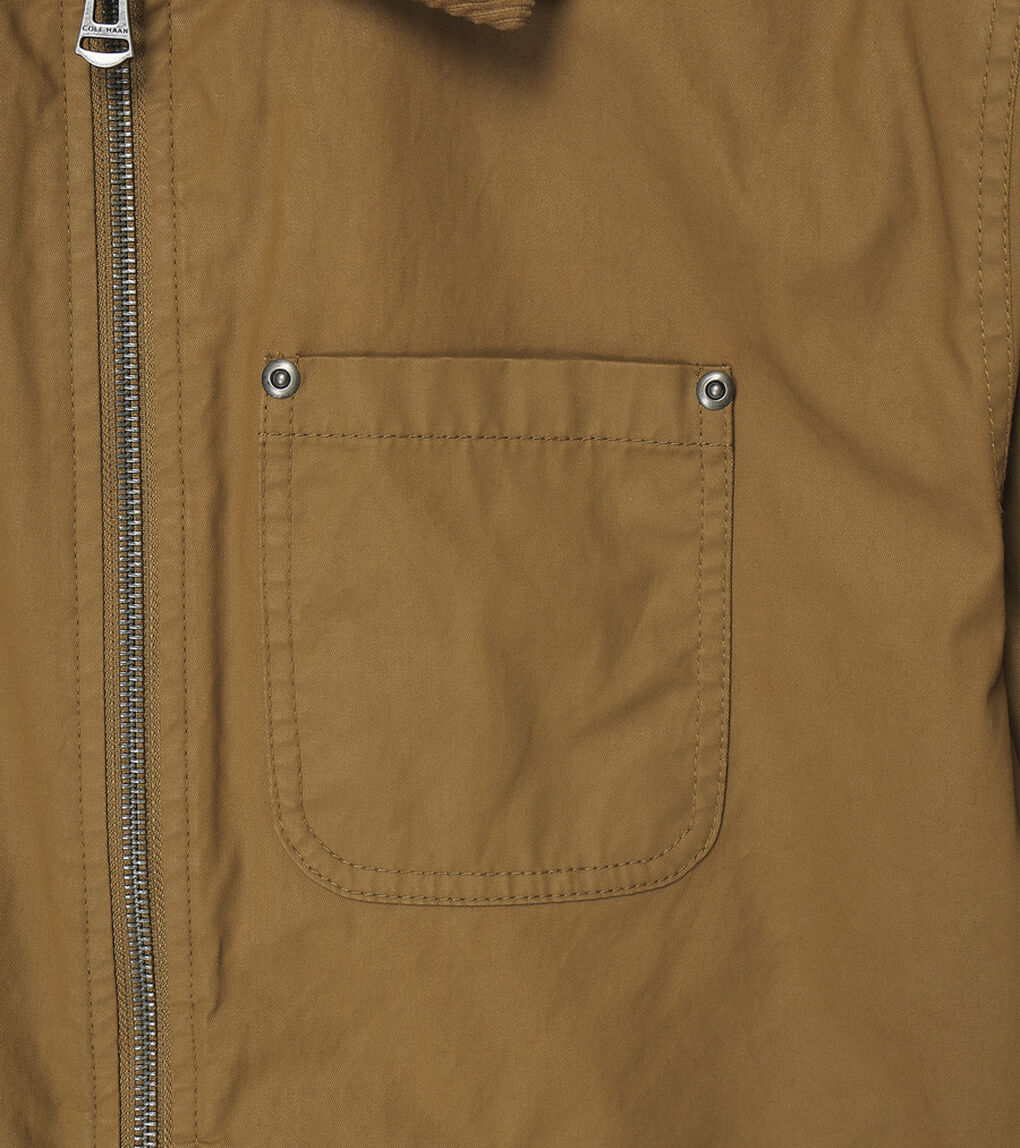 コーティッド コットン トラッカー ジャケット mens