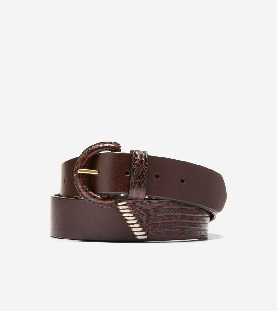 リザード ラップ バックル ベルト womens. 18000 | COLE_HAAN