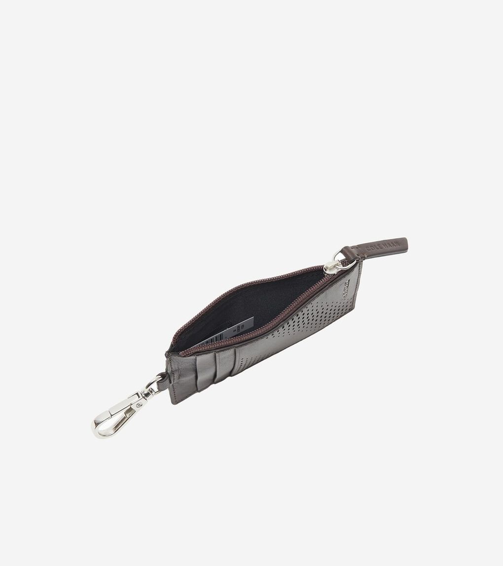 ワシントン パーフォレーション ジップ カードケース mens.