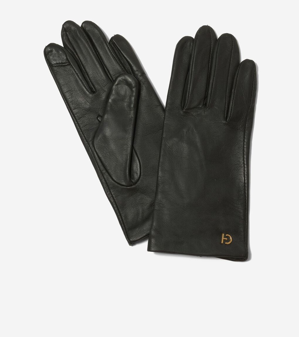 レザースタッドグローブ womens.