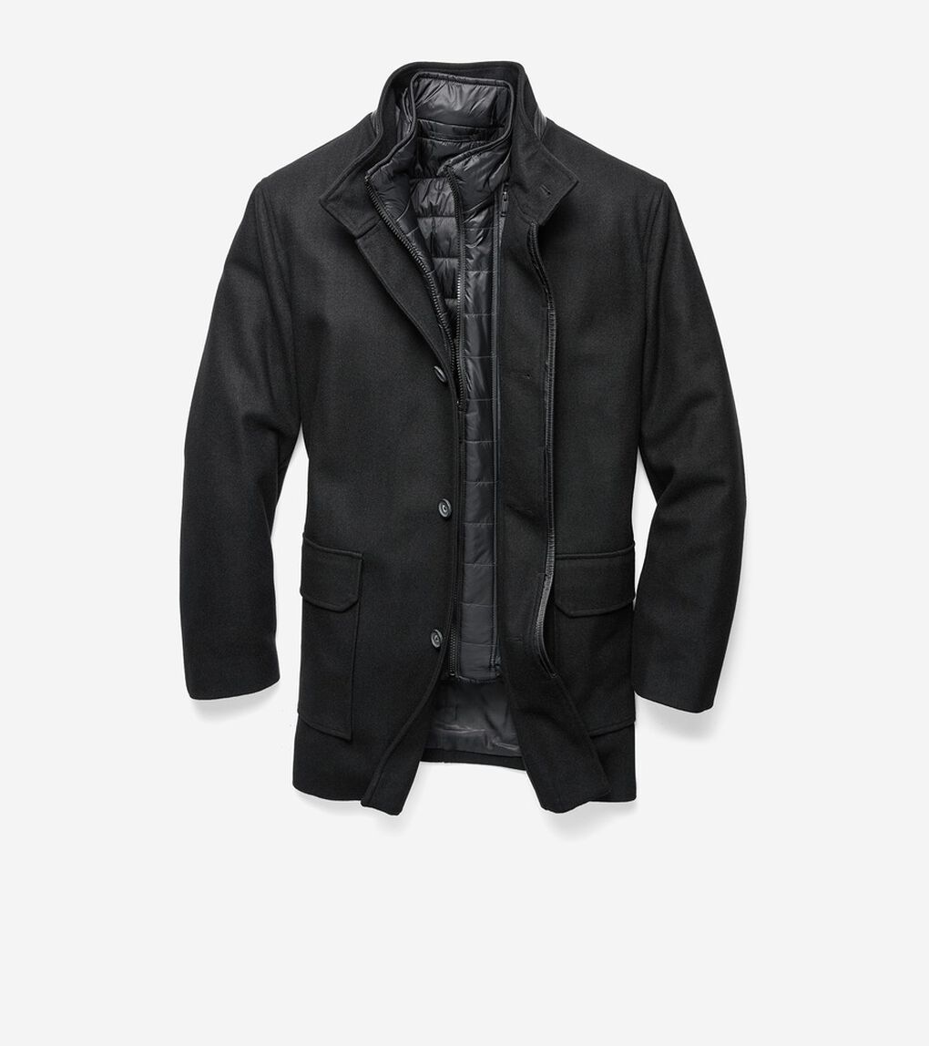 メルトン ウール 3イン1 コート mens.