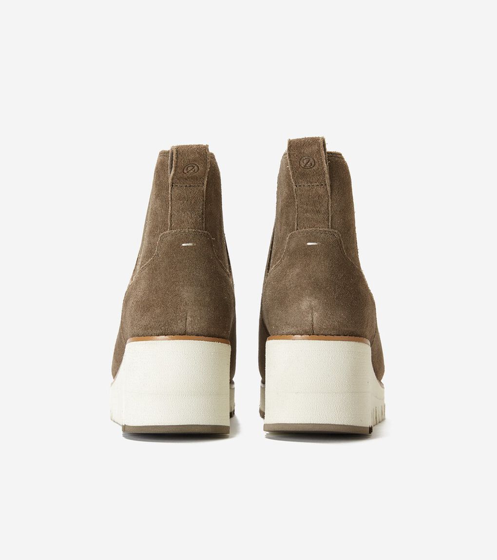 ゼログランド シティ ウェッジ ブーツ ウォータープルーフ womens.