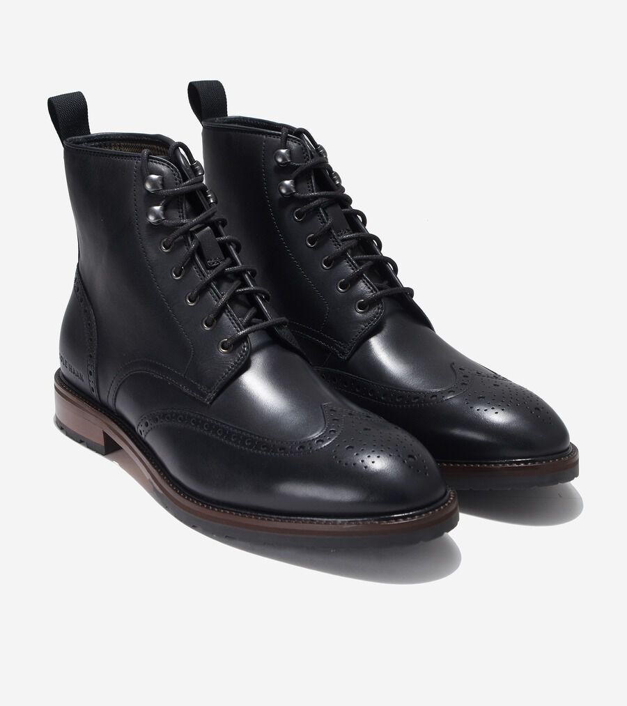本命ギフト バークシャーラグウィングチップブーツ mens. COLE_HAAN | 25000 靴