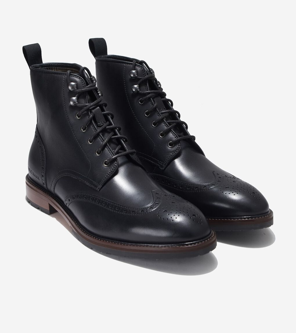 バークシャーラグウィングチップブーツ mens.
