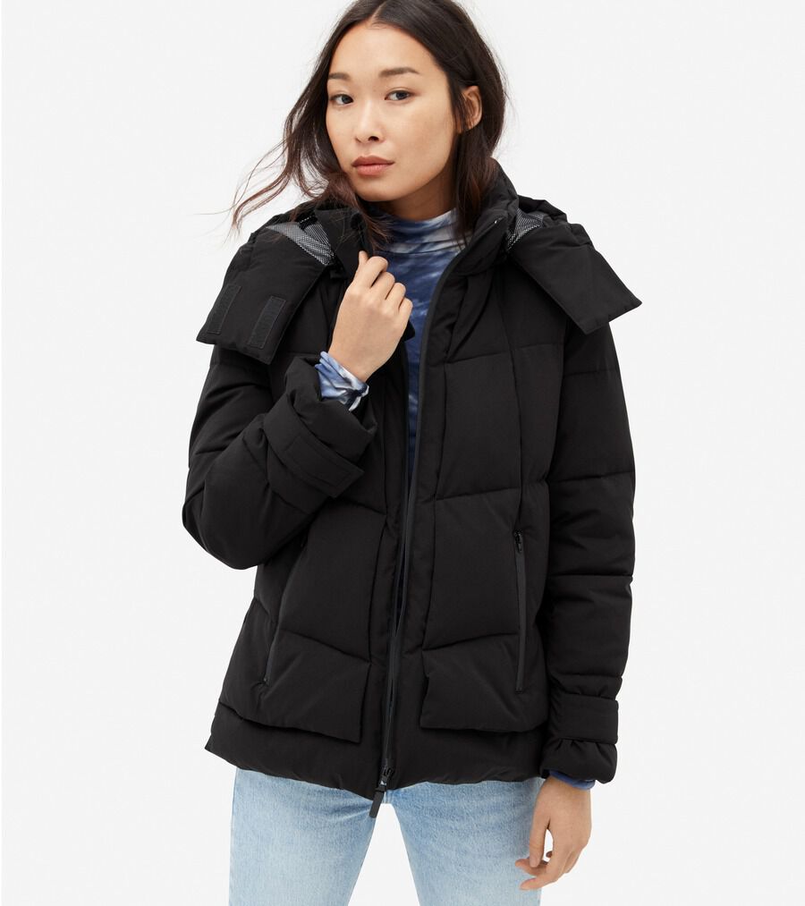高評価レビュー ゼログランド ショート パッファー フード付き womens. 0.0 | COLE_HAAN ジャケット・アウター