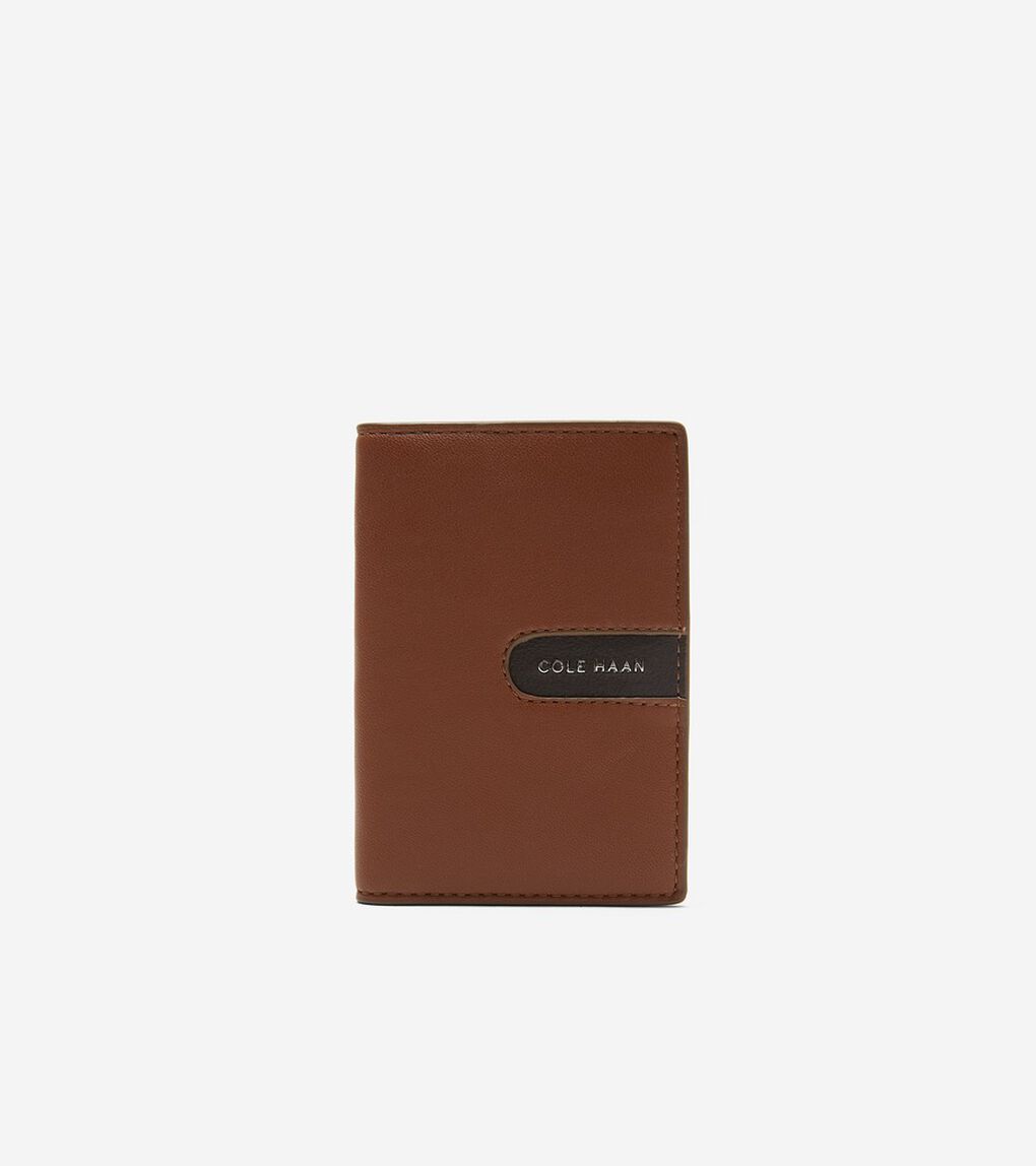 カラーブロック フォールデッド カード ケース mens.