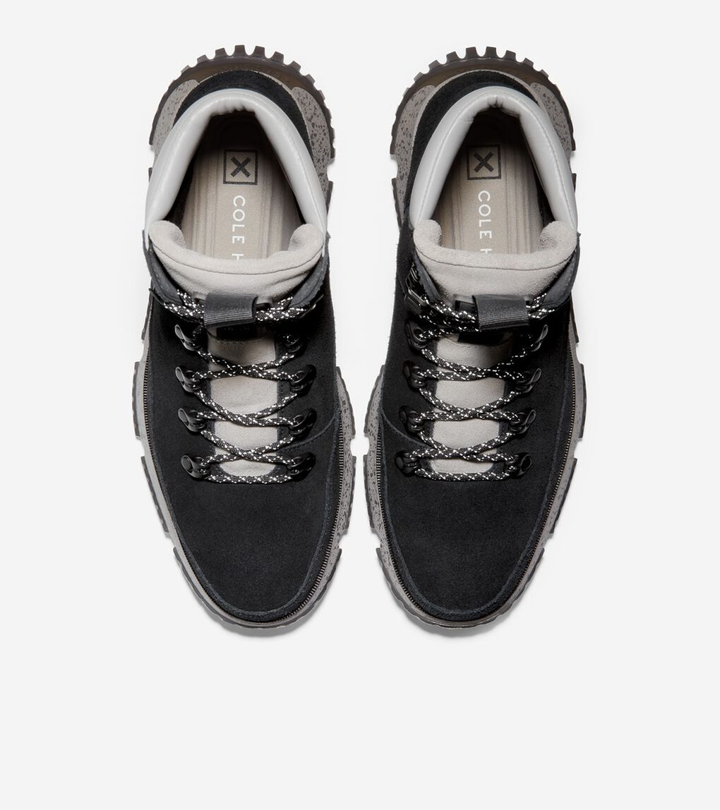 4.ゼログランド ハイカー ウォータープルーフ mens ブラックスエード.