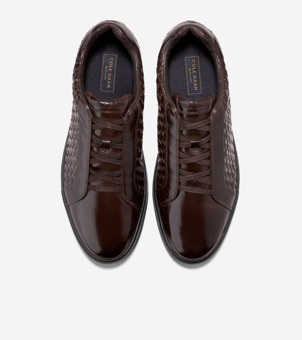グランドプロ リュクス ウーブン スリッポン スニーカー mens