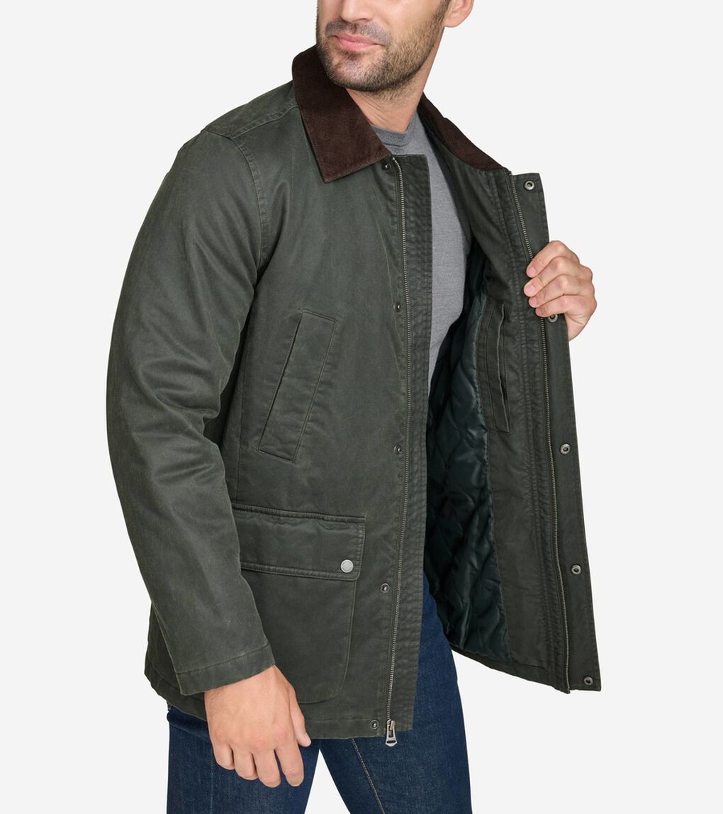 コーテッドコットンレインジャケット mens.