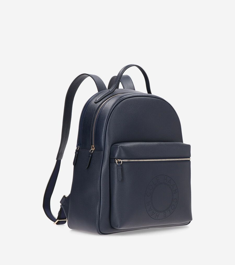 COLE HAAN ブラックレザーリュック コール ハーン COLE HAAN レザー コンバーチブル バックパック