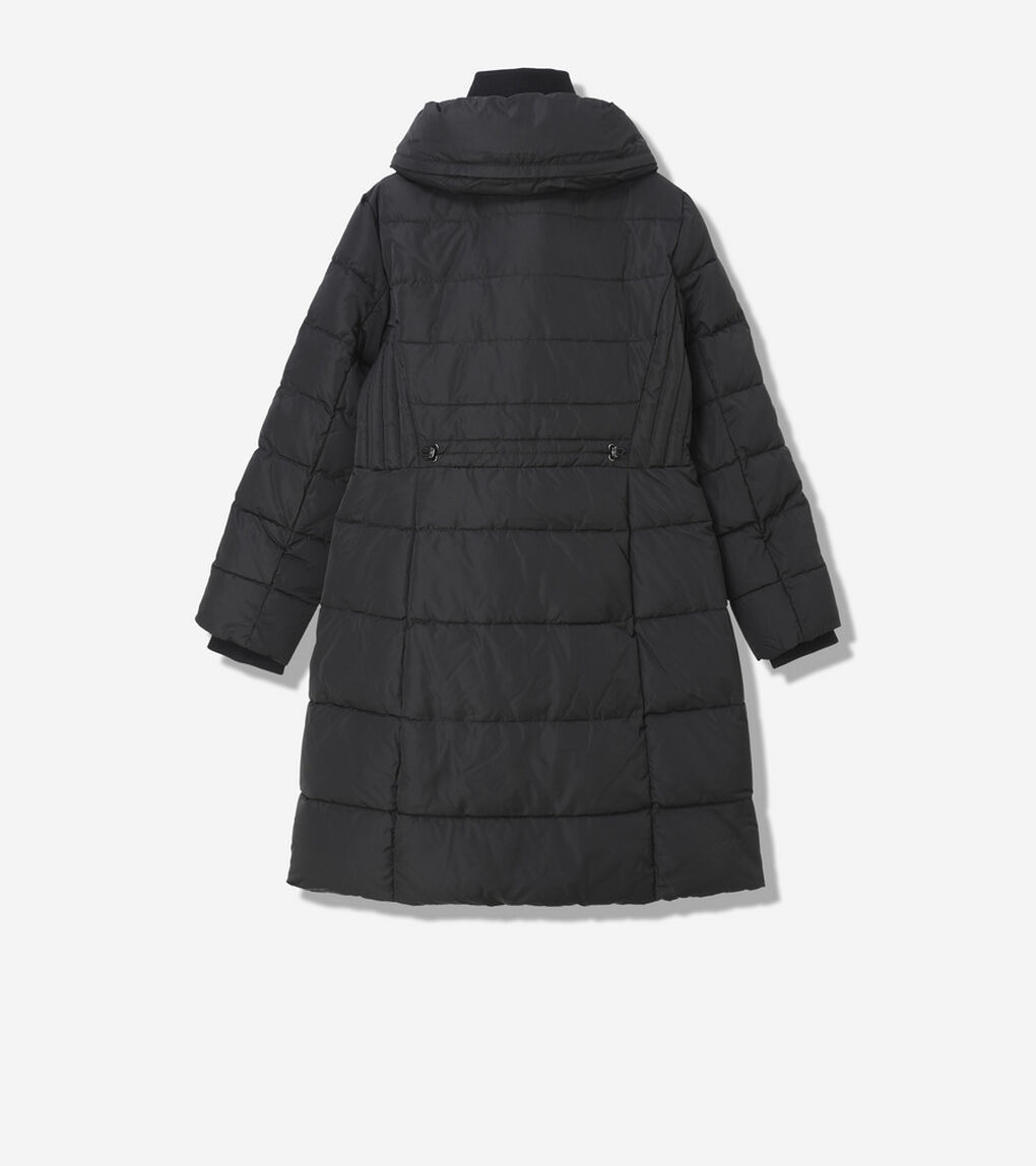 タフタ ダウン ジャケット ウィズ セットイン フード womens