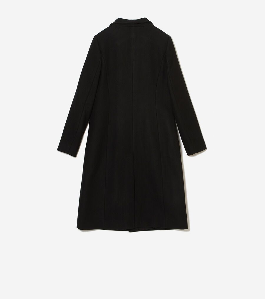 エイスィメトリカル ウール コート womens. 0.0 | COLE_HAAN