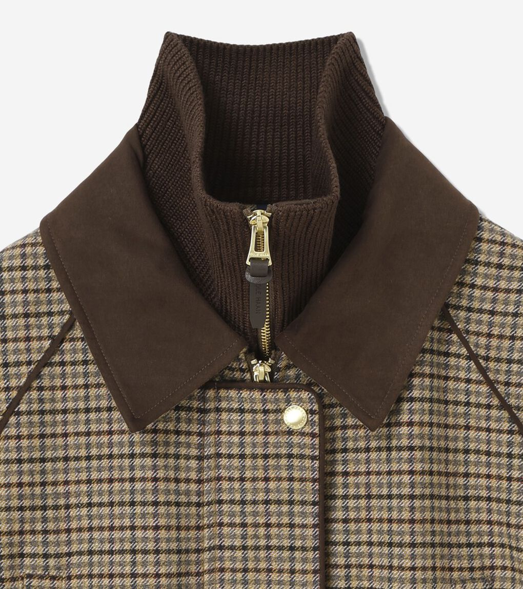 ハウンドトゥース ウール ハンター ジャケット womens