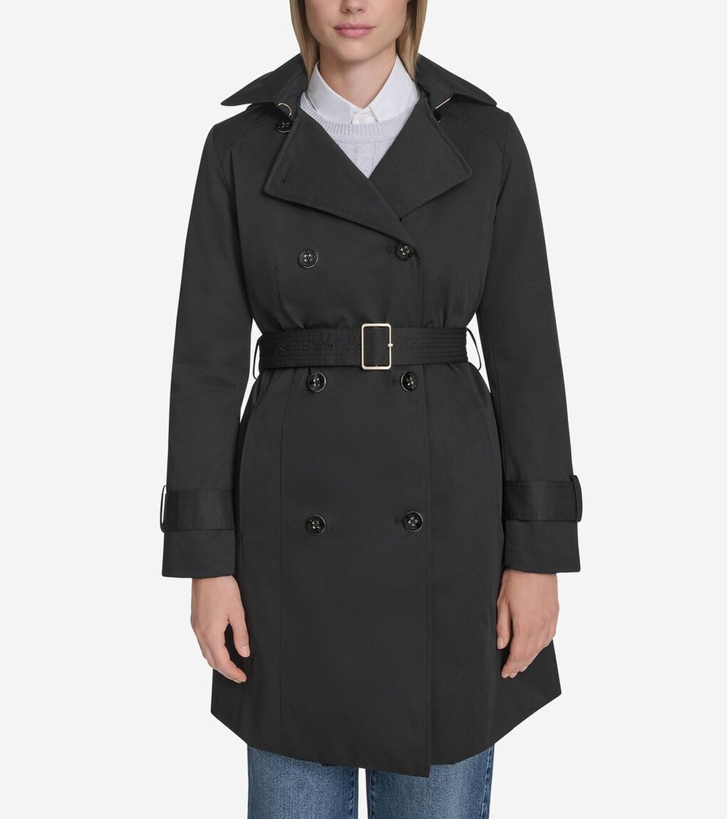 インシュレイティドツイルトレンチコート womens