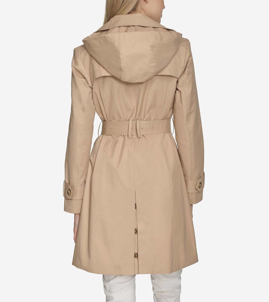 トレンチウィズフード womens