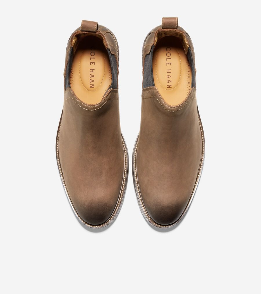 新着 ワーナー グランド ウォータープルーフ チェルシー mens. 0.0 靴