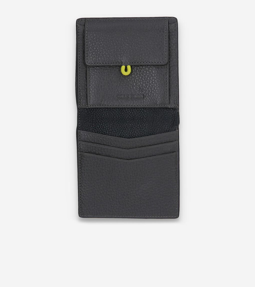 カラーブロック フォールテッド カード ケース mens.