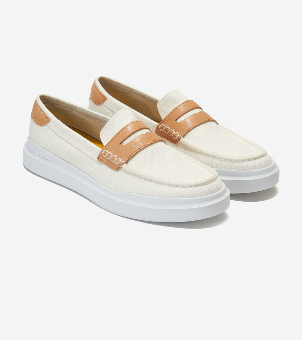 グランドプロ ラリー キャンバス ペニー ローファー mens.