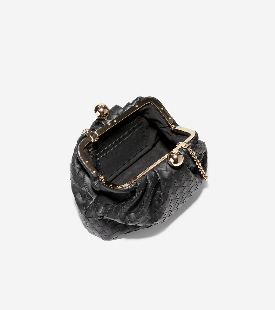 美品★コールハーン ウーブンレザー クラッチバッグ ウーブン レザー クラッチ womens. 18000 | COLE_HAAN