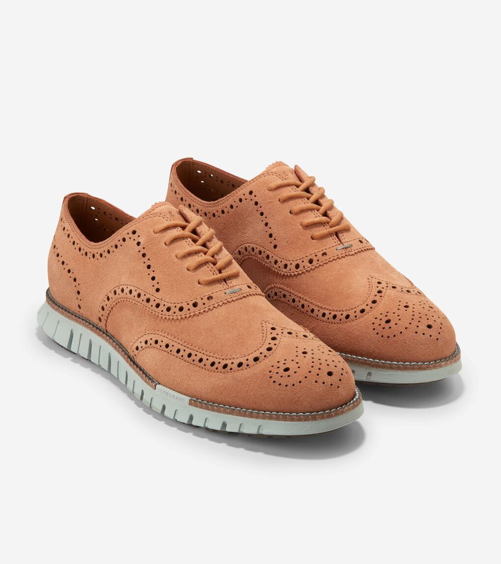 ゼログランドリマスタード ウィングチップ アンラインド mens.