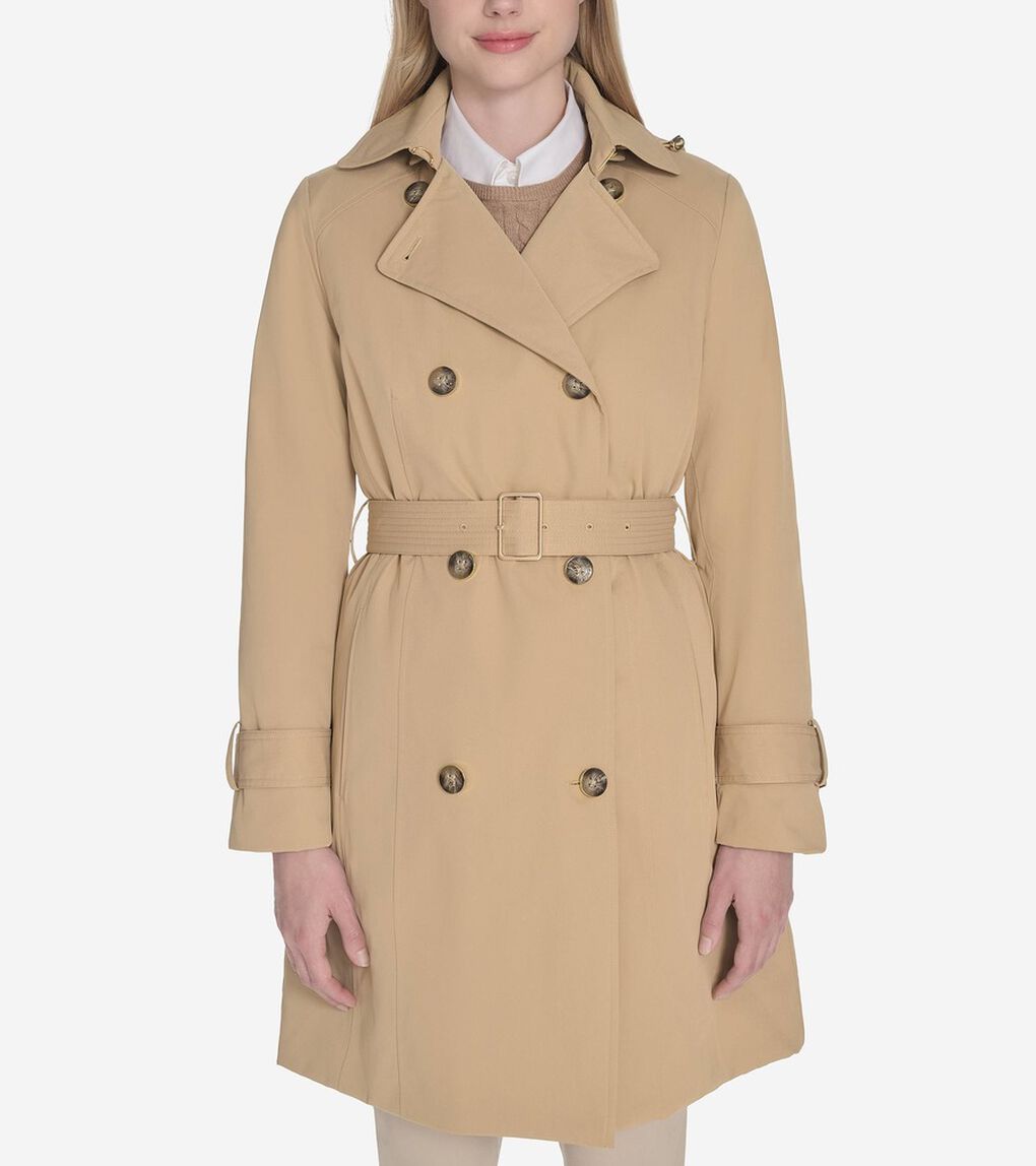 インシュレイティドツイルトレンチコート womens