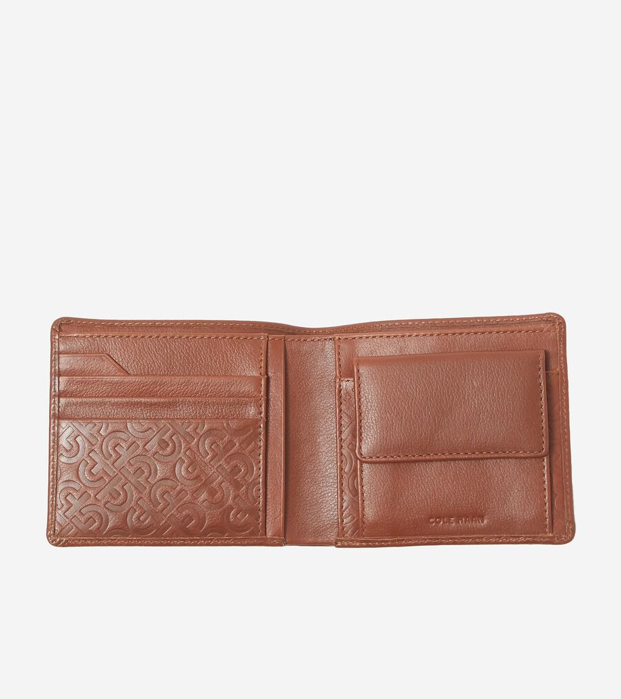 新しい CHエンボス ビルフォールド W/コイン mens 18000 | COLE_HAAN 小物
