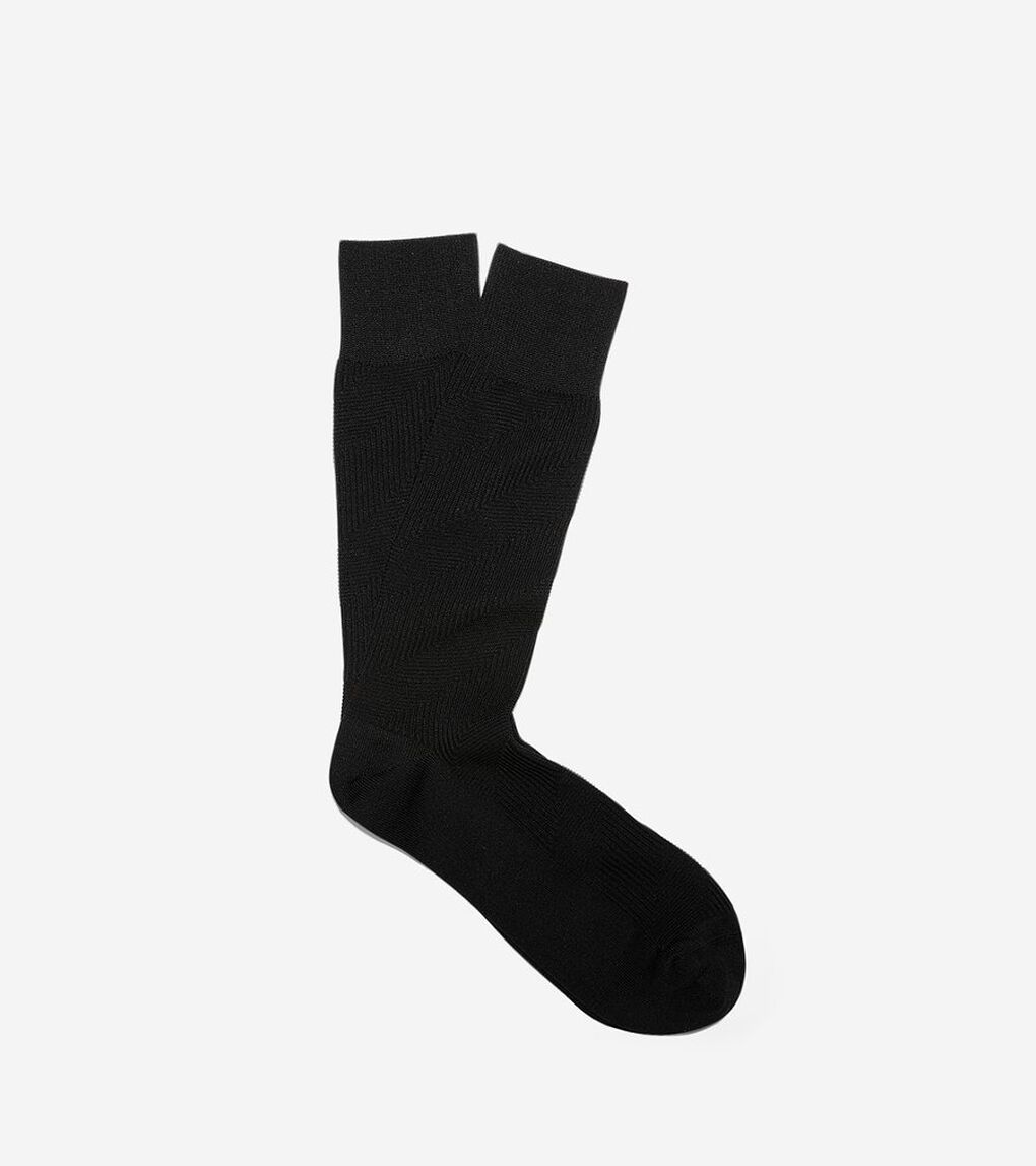 ダイアゴナル シェブロン テキスチャー クルー mens.