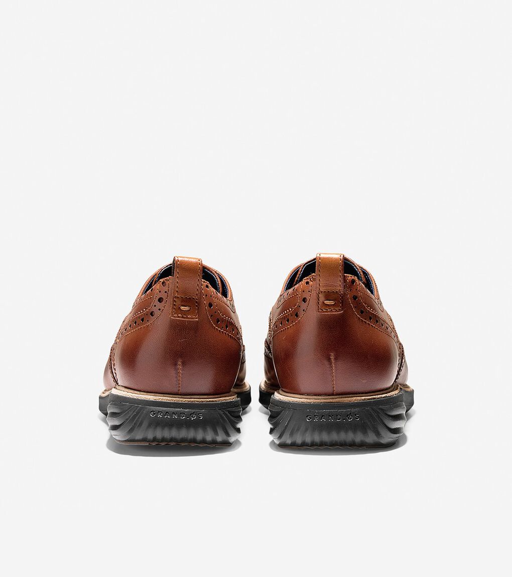 グランドエボリューション ショートウィング mens ブリティッシュ タン/ジャバ 【公式】コール ハーン (Cole Haan)オンラインストア