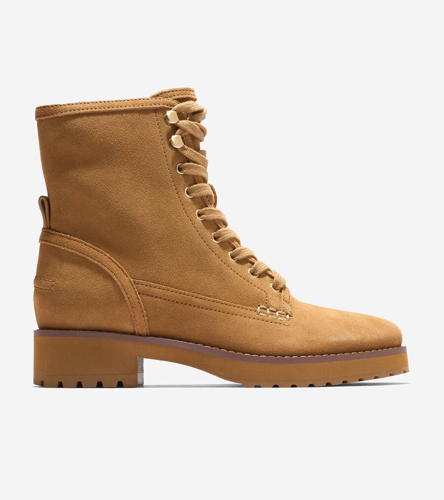COLE HAAN コールハーン レースアップブーツ スエード 編み上げ コール ハーン公式】ウィメンズ(レディース) ブーツ(ロング