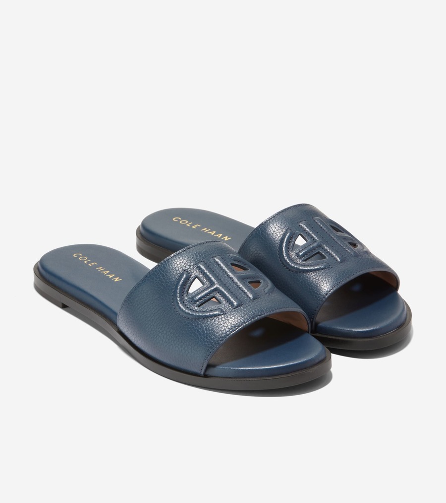 フリン ロゴ スライド サンダル womens. 22000 | COLE_HAAN